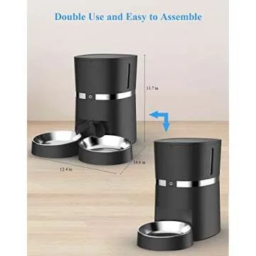 Automatic Cat Feeder with Voice and Portion Control for Pets