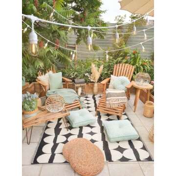 addlon LED Outdoor String Lights 48FT with Dimmable Edison Vintage Shatterproof Bulbs and Commercial Grade Weatherproof Strand - ETL Listed Heavy-Duty Decorative Cafe, Patio, Market Light White