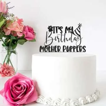 Stylish MFULHUBA Dog Birthday Cake Topper - Celebrate Now!