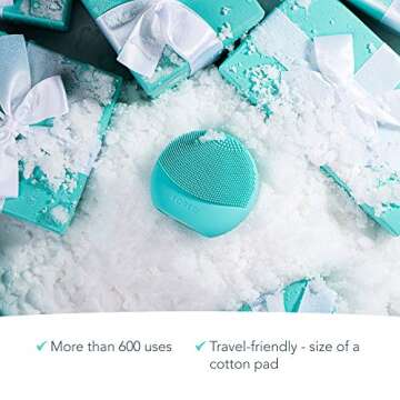 FOREO LUNA play plus 2 Silicone Facial Cleansing Brush & Face Exfoliator - All Skin Types - For Clean and Healthy Looking Skin - Enhances Absorption of Facial Skin Care Products - Minty Cool!