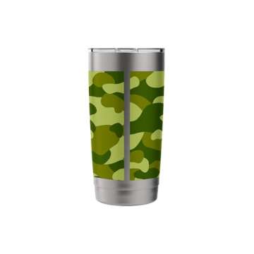 Green Camo Trendy Hunting Camouflage Hunters Pattern Stainless Steel Insulated Tumbler