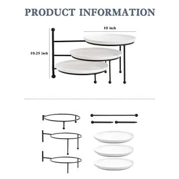 Kanwone 3 Tiered Serving Stand – Elegant and Versatile Display