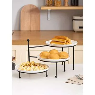 Kanwone 3-Tier Serving Stand Elegant Design for Entertaining