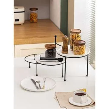 Kanwone 3-Tier Serving Stand Elegant Design for Entertaining