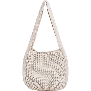Handmade Hobo Knit Tote Bag for Stylish Women - Trendy Beach & Everyday Use