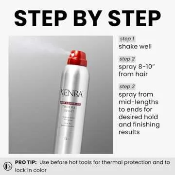 Kenra Color Maintenance Thermal Spray 11 | Color Protection Hairspray | All Hair Types | 8 oz (Pack of 1)