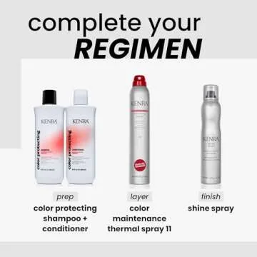 Kenra Color Maintenance Thermal Spray 11 | Color Protection Hairspray | All Hair Types | 8 oz (Pack of 1)