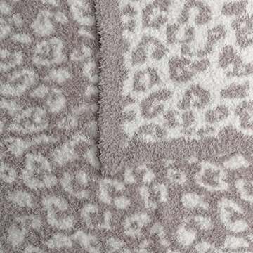 Soft Plush Leopard Blanket Cozy Lightweight Reversible Throw