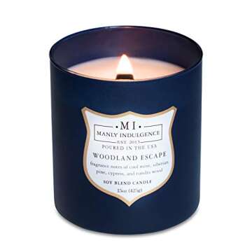 Scented Candle for Men: Manly Indulgence Woodland Escape