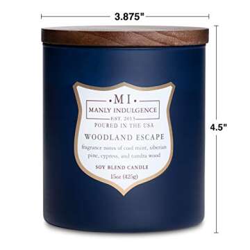 Scented Candle for Men: Manly Indulgence Woodland Escape