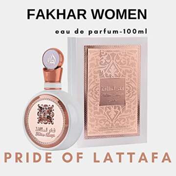 Lattafa Fakhar Eau de Parfum for Women, 3.4 Ounce