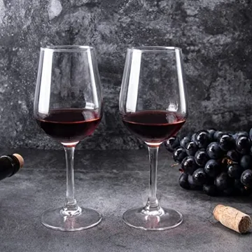 FAWLES Shock Resistant Wine Glass Set for All Drinks
