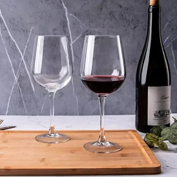 FAWLES Shock Resistant Wine Glass Set for All Drinks