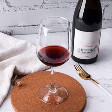 FAWLES Shock Resistant Wine Glass Set for All Drinks