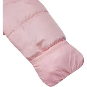 Pink Platinum Baby Girls' One-Piece Puffer Winter Snowsuit with Hood (Newborn & Infant), Size 3/6M, Blush