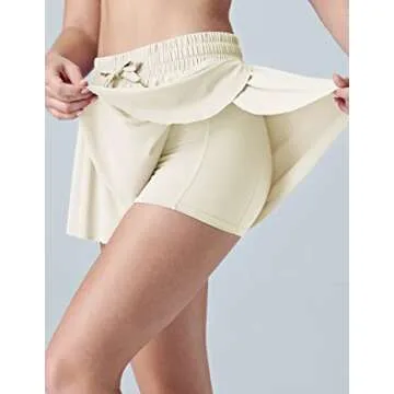 Trendy 3 Pack Women's Running Shorts with Built-in Spandex