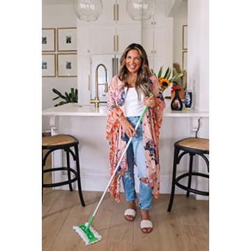 Moss Rose Women's Beach Cover up Swimsuit Kimono with Bohemian Floral Print, Loose Casual Resort Wear