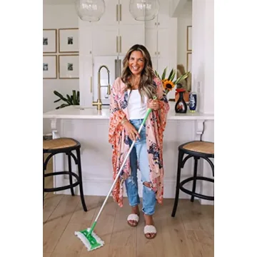 Moss Rose Women's Beach Cover up Swimsuit Kimono with Bohemian Floral Print, Loose Casual Resort Wear