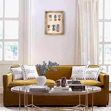 Love-KANKEI Shadow Box Frame 11x14 Shadow Box Display Case with Removable Glass Window and Soft Line...