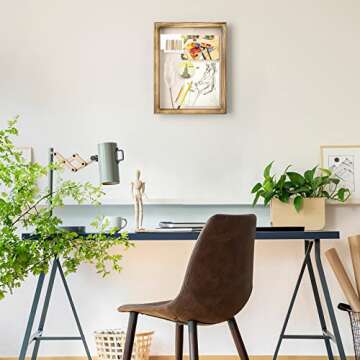 Love-KANKEI Shadow Box Frame 11x14 Shadow Box Display Case with Removable Glass Window and Soft Linen Back Memory Box for Memorabilia Photos Awards Medals Gift Carbonized Black