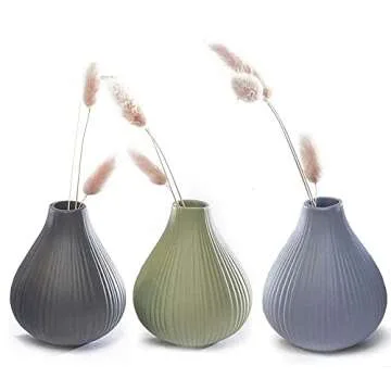 Chive 'Frost' Ceramic Vase Set — 6 Beautiful Bud Vases
