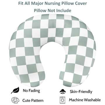 DILIMI Nursing Pillow Cover, Soft Slipcover for Boppy Pillows