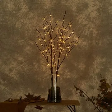 LITBLOOM 30IN Lighted Willow Branches with Timer