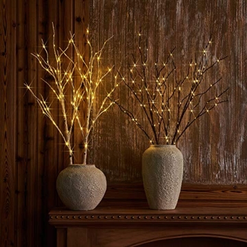LITBLOOM 30IN Lighted Willow Branches with Timer