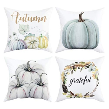 Autumn Throw Pillow Covers Set for Thanksgiving Decor