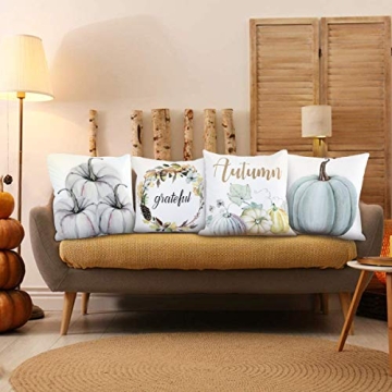 Autumn Throw Pillow Covers Set for Thanksgiving Decor