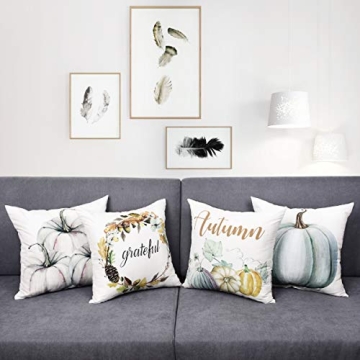 Autumn Throw Pillow Covers Set for Thanksgiving Decor