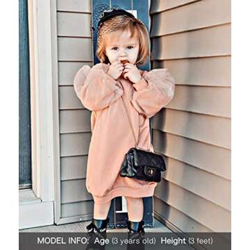 mibasies Kids Purse Toddler Gifts for Little Girls Crossbody Purses Presents,Small,(A4 black)