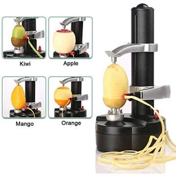 Electric Potato Peeler Automatic Apple Peeler, Smart Vegetable Fruit Peeler Machine, Stainless Steel...