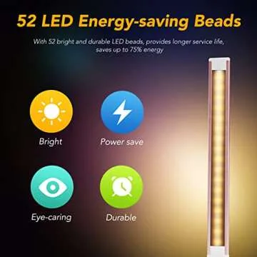 HMFUNTM Led Desk Lamp, Desk Lamp with USB Charging Port, 5 Color Modes, 10 Brightness, Natural Light, Eye Caring Reading Lamp, Desk Light for Home Office, Table Lamp, Touch Control, Auto-Timer, Pink