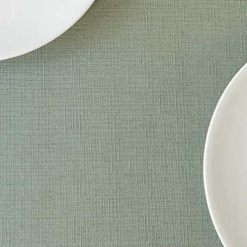 maxmill Faux Linen Textured Rectangle Tablecloth Water Resistant Wrinkle Free Spill-Proof, Soft Table Cloth for Dining Room Decoration, Banquet Parties Event Holiday Dinner, 60 x 84 Inch Sage Green