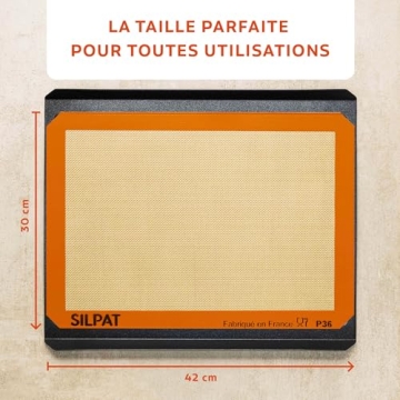 Silpat Non-Stick Silicone Baking Mat for Perfect Cookies