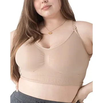 Kindred Bravely Sublime Busty Seamless Nursing Bra | Wireless Maternity & Postpartum Bra in Beige, X...