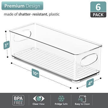 Sorbus Stackable Organizer Bins for Kitchen & Pantry Storage