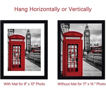 PEALSN 11x14 Frame Set of 6 for Wall or Table Display