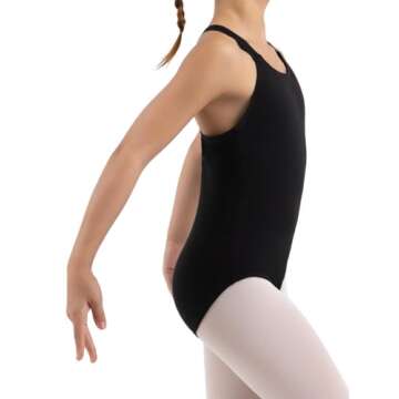 Capezio Women's Classic Double Strap Camisole Leotard, Black, Medium