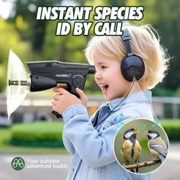 HAUSBELL Parabolic Listening Device for Kids' Nature Exploration