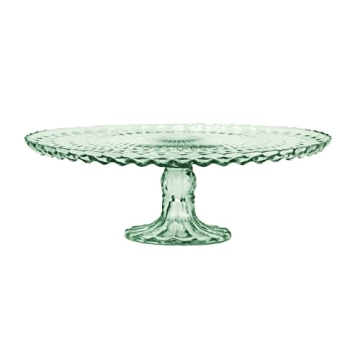 Amici Home Rochester Footed Glass Cake Stand | Round Vintage Style Cake Plate | Serving Platter for ...