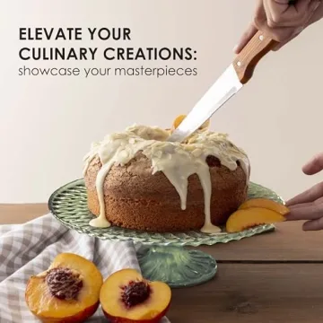 Amici Home Rochester Vintage Glass Cake Stand for Elegant Displays