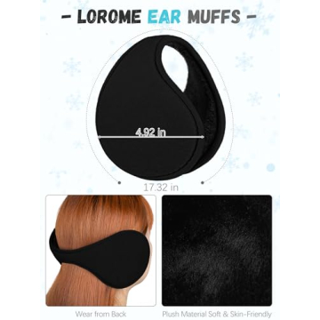 Winter Accessories Set for Women Black Knit Gear