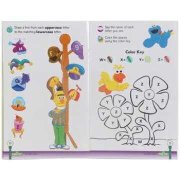 Sesame Street Fun With Colors & Shapes, Letters, & Numbers Wipe-On & Wipe-Off Workbooks