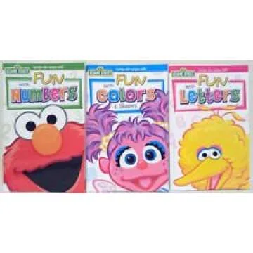 Sesame Street Fun With Colors & Shapes, Letters, & Numbers Wipe-On & Wipe-Off Workbooks