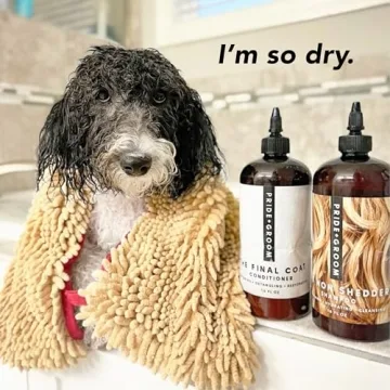 Premium Absorbent Dog Towel with Hand Pockets