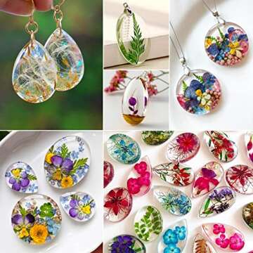 Resin Jewelry Molds, Jewelry Molds for Resin Casting, Silicone Molds for Epoxy Resin, Pendant Mold for DIY Gem Cabochon Pendant, Earring, Necklace Jewelry Making