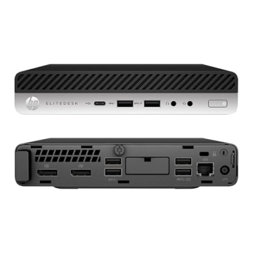 HP EliteDesk 705 G4 Mini Computer Desktop PC, AMD Quad-Core Ryzen™ 5 Pro 2400GE, 8GB RAM, 256GB SS...