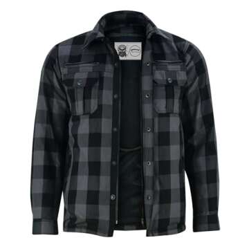 Stylish Biker Shirt with CE Armor and Pockets